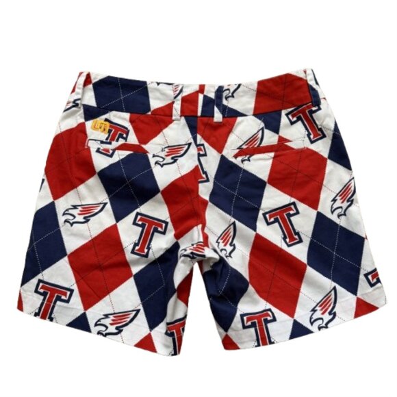 Loudmouth Ladies Golf Shortys Argyle Falcon Logo - Picture 3 of 4